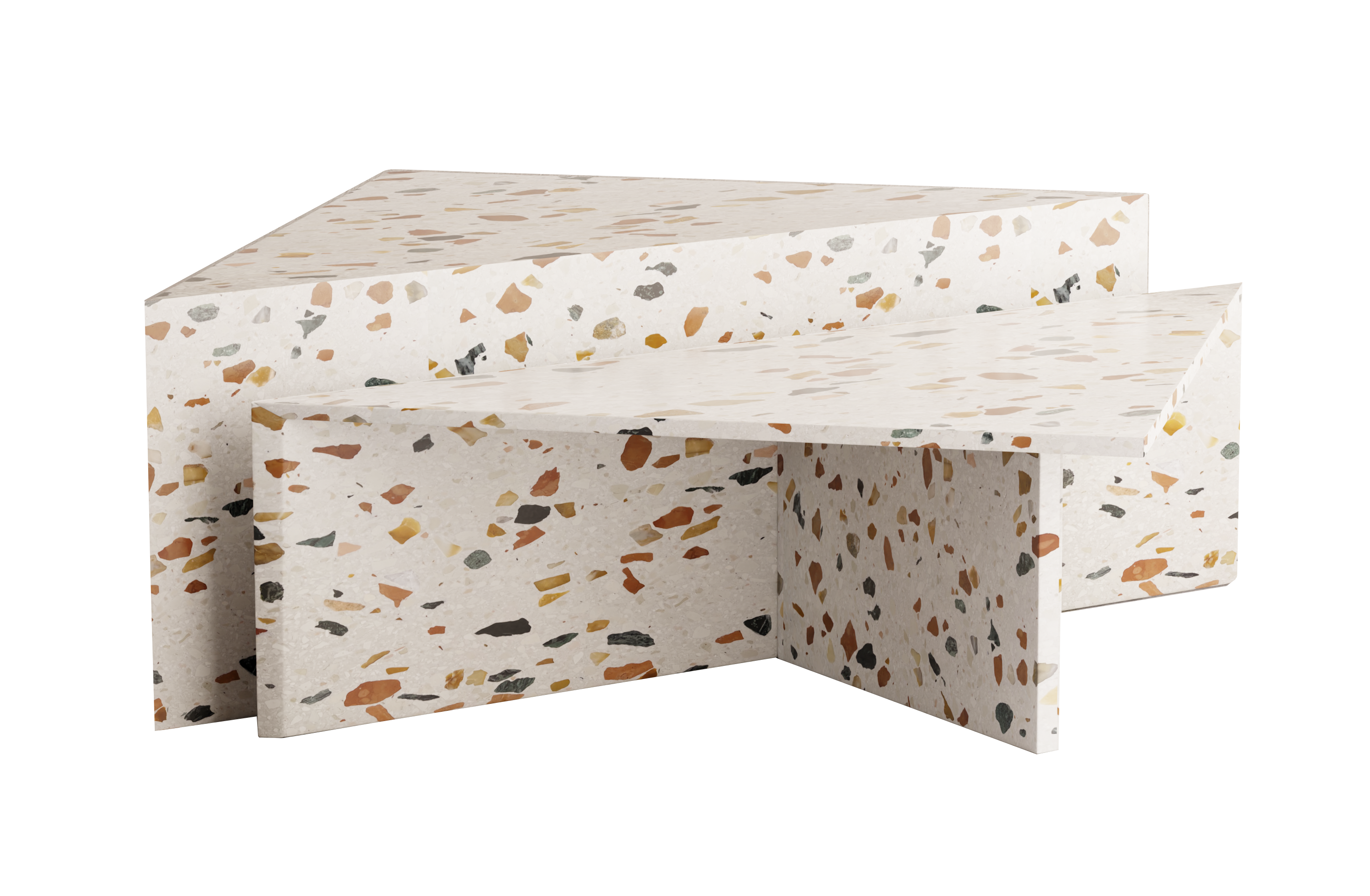 MAIE - bespoke terrazzo coffee table colourful